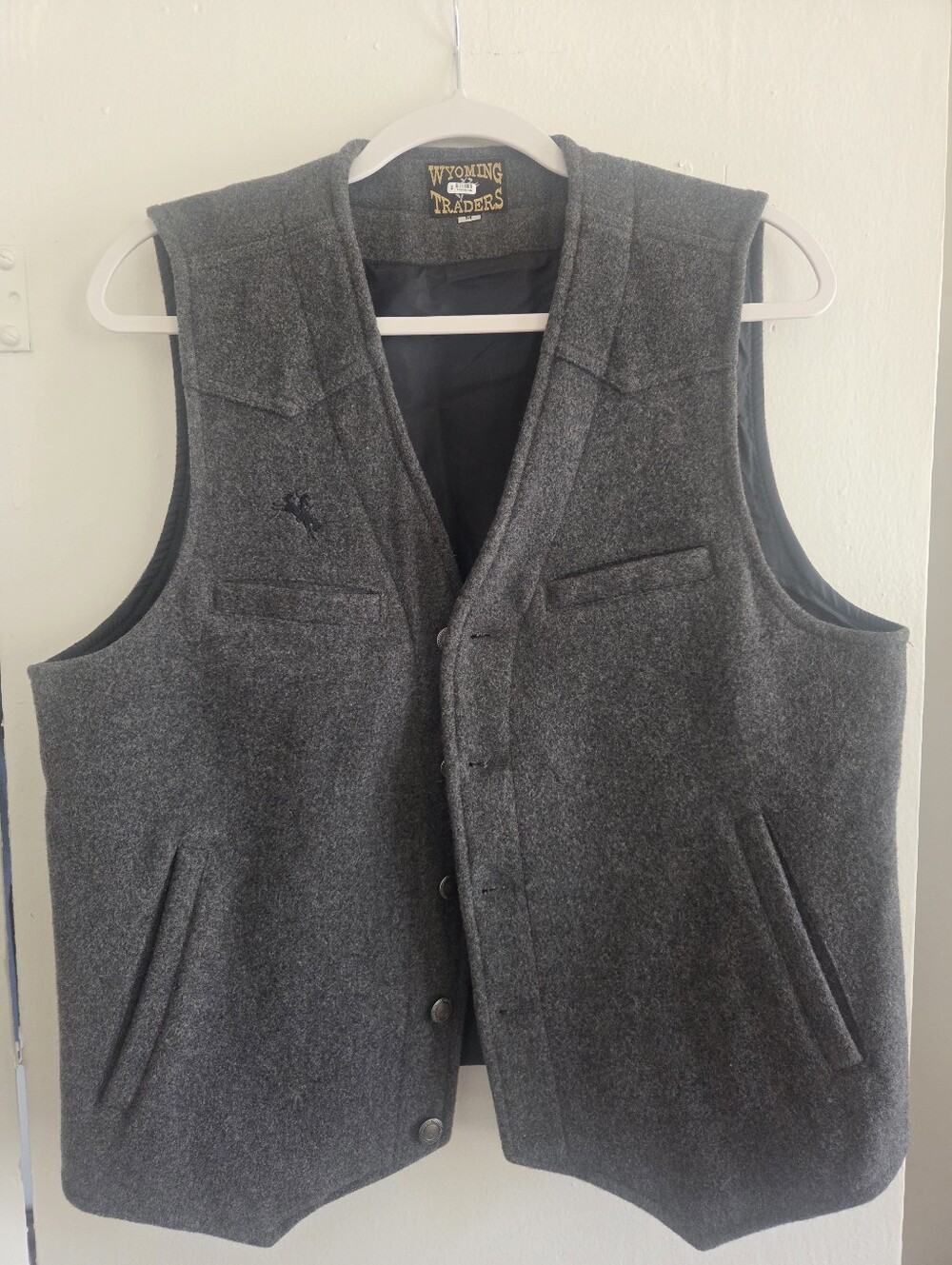 Men's Gray Wool Vest